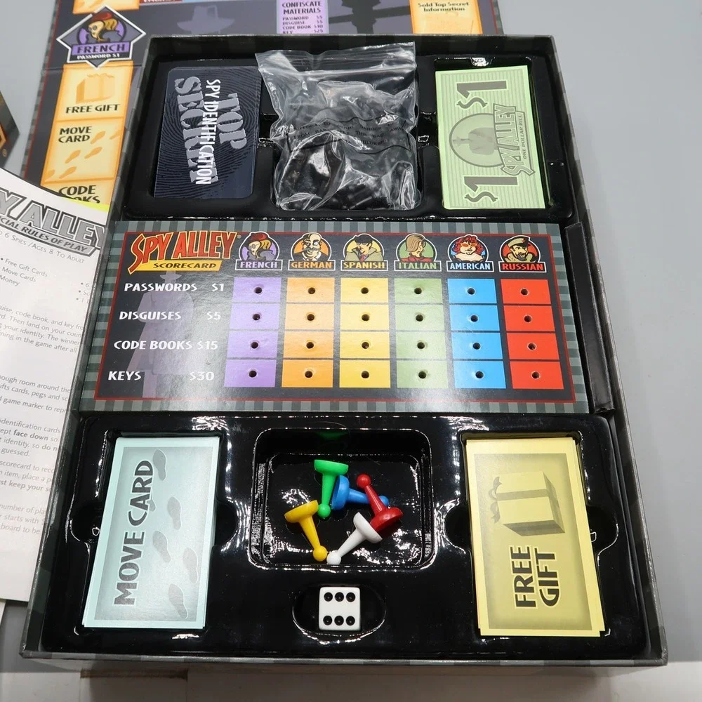 Spy Alley Mensa Award Winning Family Strategy Game Complete in Great Condition